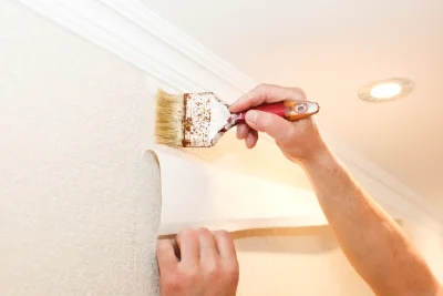 Pose de papier peint à Rosbruck — revêtements muraux et toiles de verre